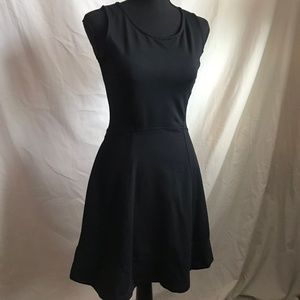 Cynthia Rowley Black A Line with Gold Zipper Back